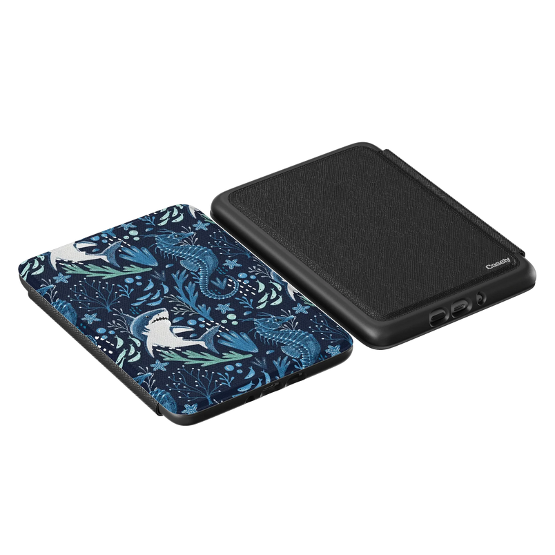 Midnight Reef | Shark Print Kindle Case