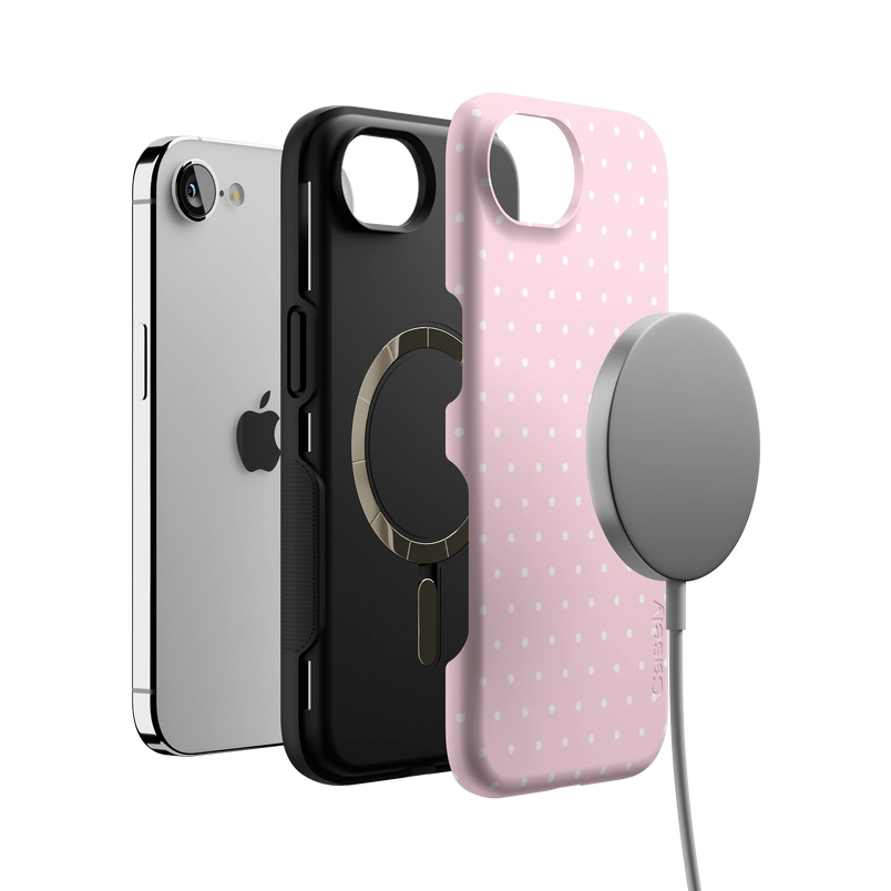 On the Dot | Pink & White Polka Dot Case