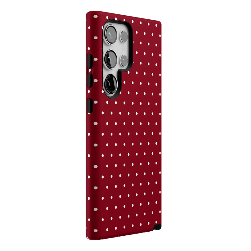 On the Dot | Maroon Polka Dot Case