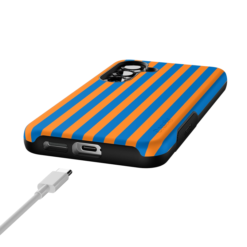 Go New York | Blue & Orange Stripes Case