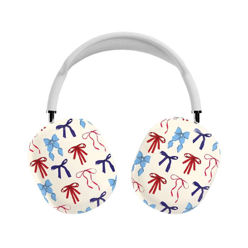 American Girlie | Red White & Blue Bows AirPods Max Case