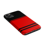Storm Warning | Black & Red Stripes Case