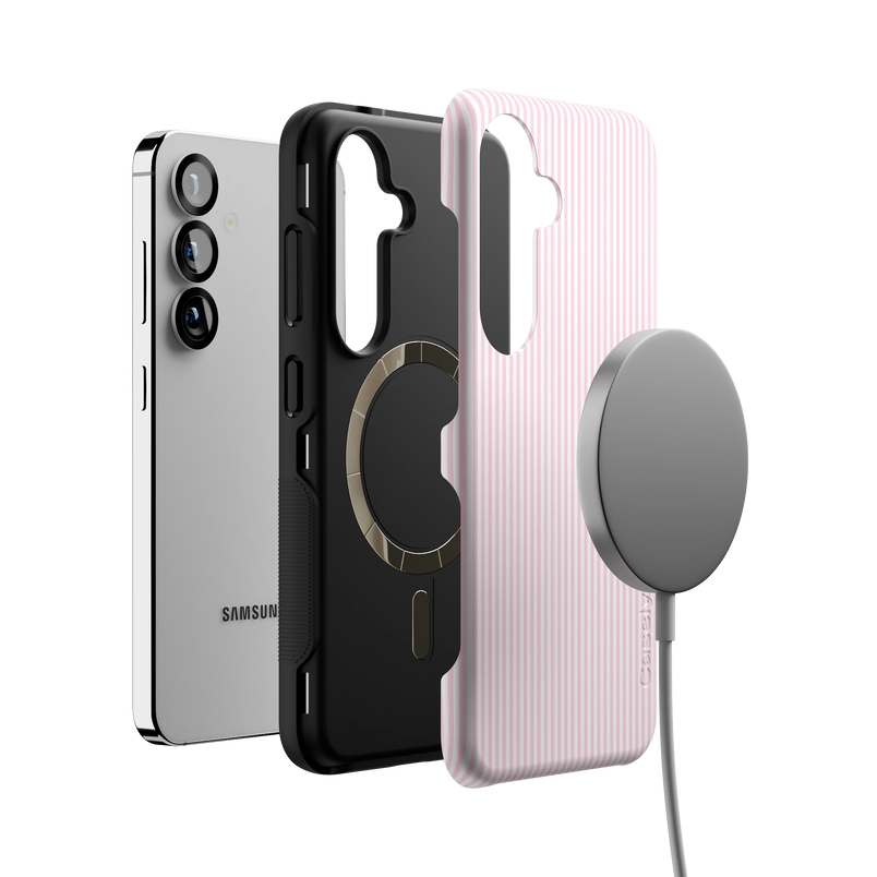 Stripes and the City | Light Pink Pinstripe Case