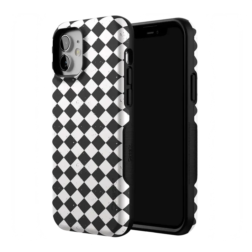 Salem's Hex | Black & White Checkered Case
