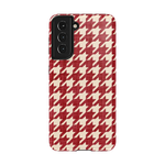 Scarlet Stitch | Red Houndstooth Case