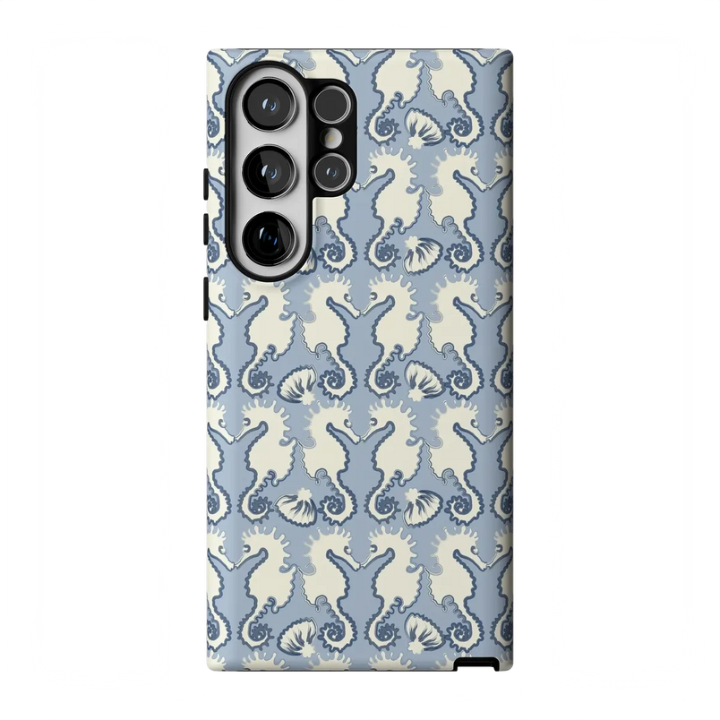 Seahorse Drift | Coastal Blues Case - Galaxy S23 Ultra