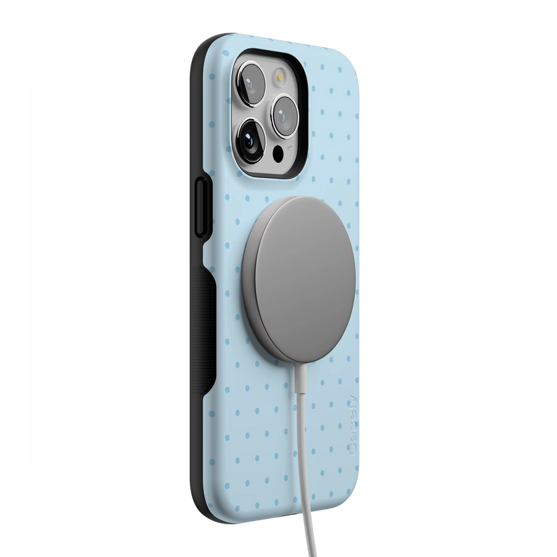 On the Dot | Blue Monochrome Polka Dot Case