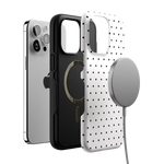 On the Dot | White Polka Dot Case