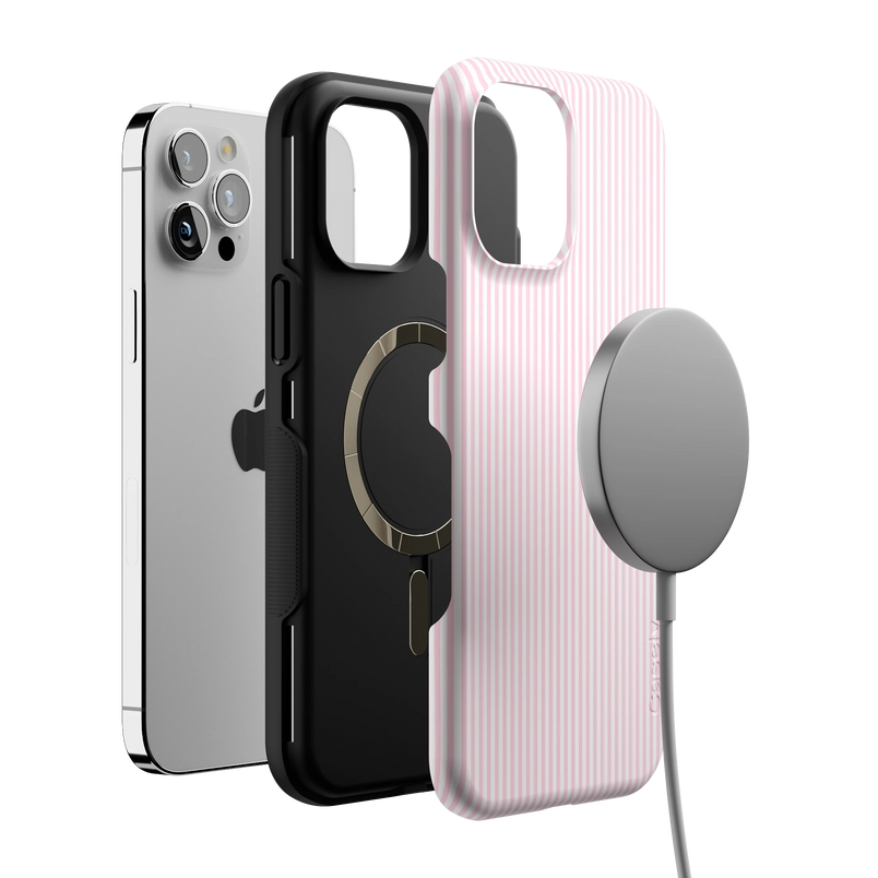 Stripes and the City | Light Pink Pinstripe Case