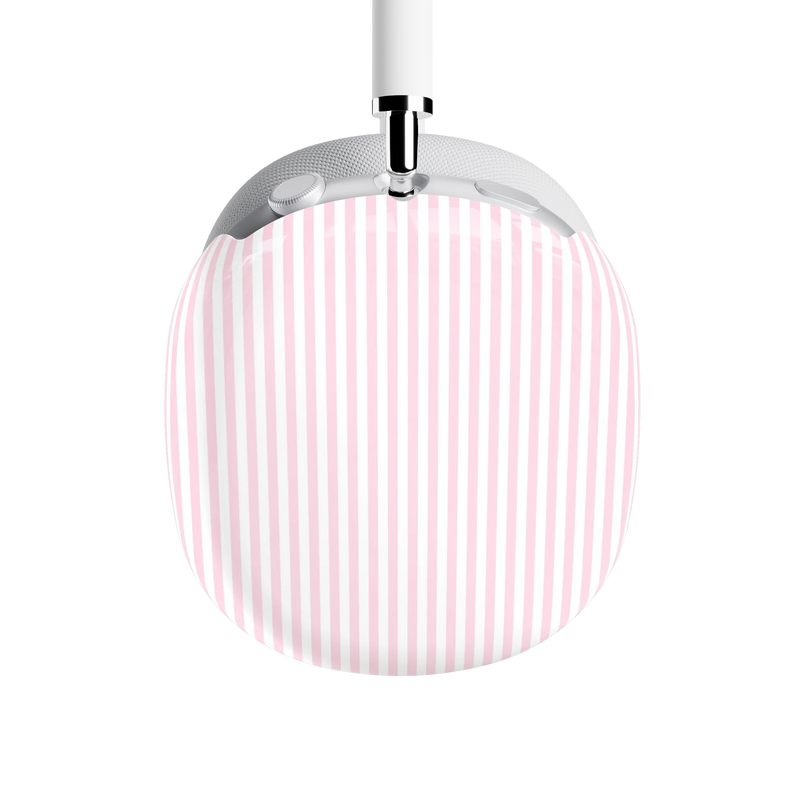 Stripes and the City | Light Pink Pinstripe AirPods Max Case