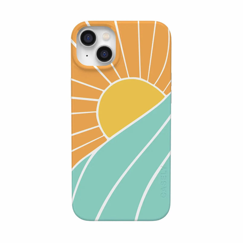 Waves & Rays | Sunshine Case iPhone Case get.casely Classic + MagSafe® iPhone 14 Plus 