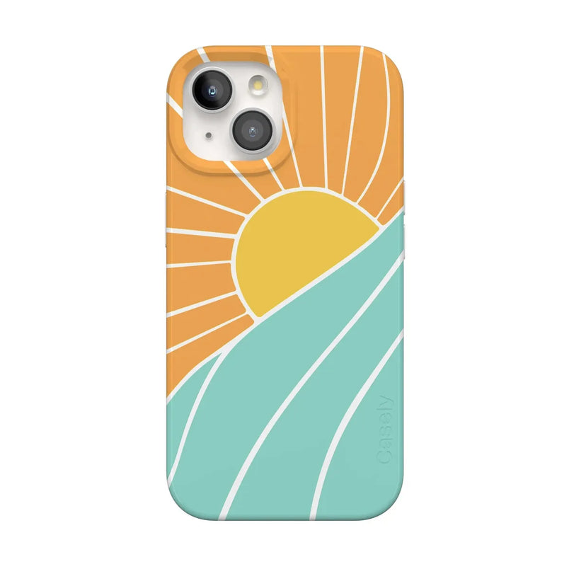 Waves & Rays | Sunshine Case iPhone Case get.casely Classic + MagSafe® iPhone 15 