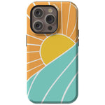 Waves & Rays | Sunshine Case iPhone Case get.casely Essential + MagSafe® iPhone 14 Pro