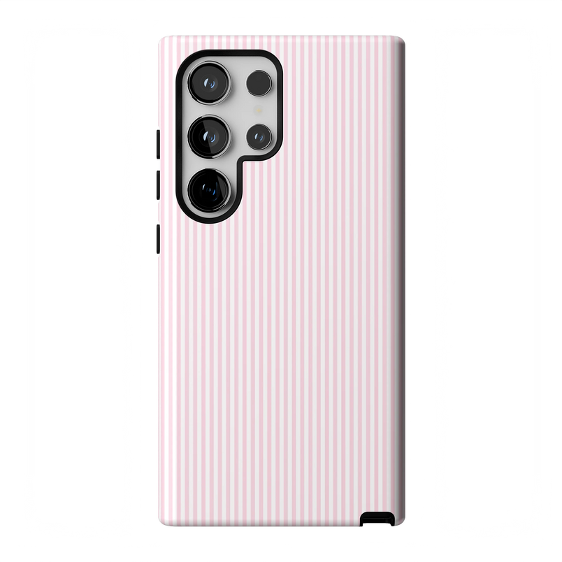 Stripes and the City | Light Pink Pinstripe Case - Galaxy S24 Ultra