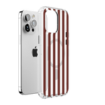 Sunday in Brooklyn | Burgundy Stripes Case