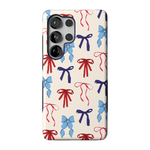 American Girlie | Red White & Blue Bows Case - Galaxy S25 Ultra