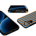Go New York | Blue & Orange Stripes Case