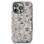 We're All Human | Minimal Face Art Case iPhone Case get.casely Bold + MagSafe® iPhone 15 Pro Max 