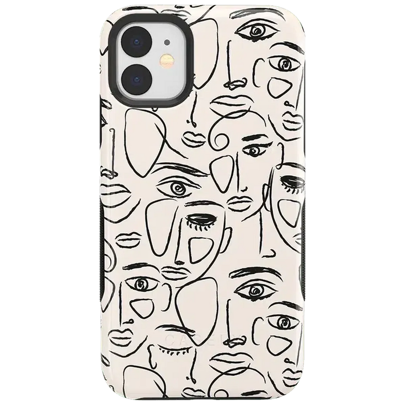 We're All Human | Minimal Face Art Case iPhone Case get.casely Bold iPhone 11 