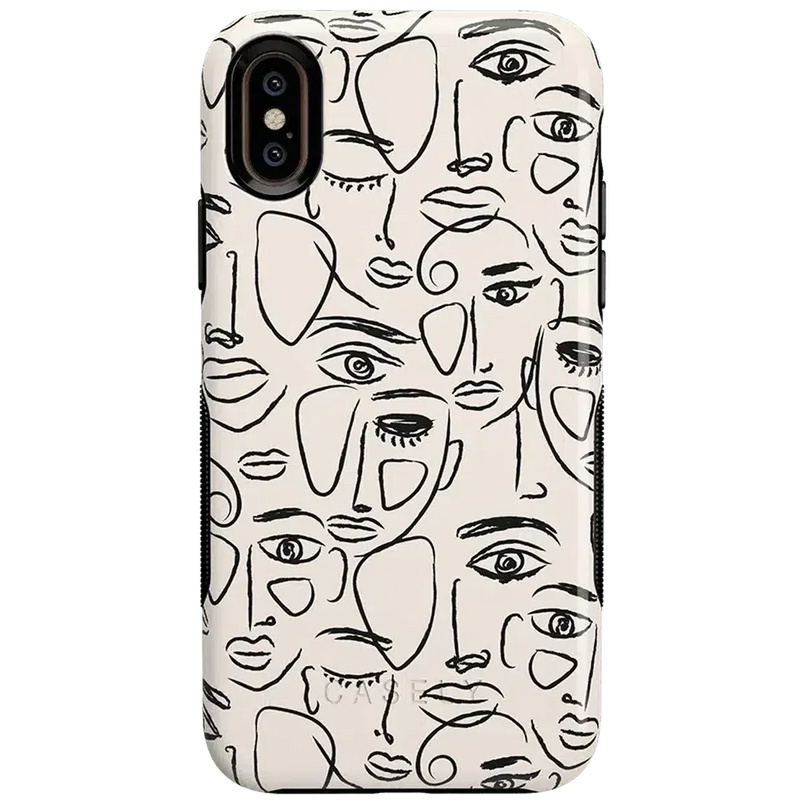 We're All Human | Minimal Face Art Case iPhone Case get.casely Bold iPhone XS Max 