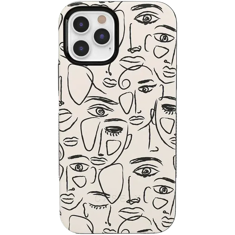We're All Human | Minimal Face Art Case iPhone Case get.casely Bold iPhone 12 Pro Max 