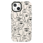 We're All Human | Minimal Face Art Case iPhone Case get.casely Bold + MagSafe® iPhone 13 
