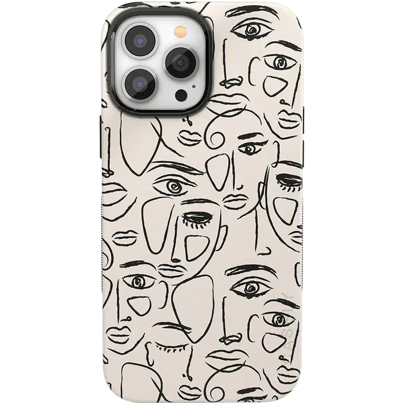 We're All Human | Minimal Face Art Case iPhone Case get.casely Bold + MagSafe® iPhone 13 Pro 