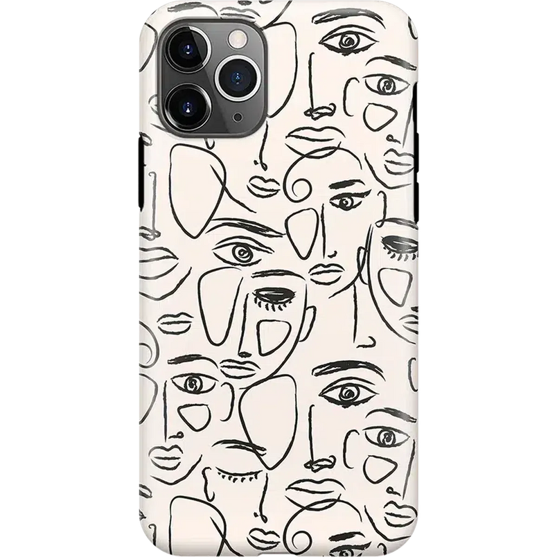 We're All Human | Minimal Face Art Case iPhone Case get.casely Classic iPhone 11 Pro Max 