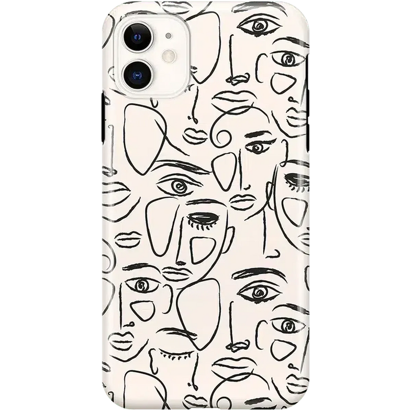 We're All Human | Minimal Face Art Case iPhone Case get.casely Classic iPhone 11 