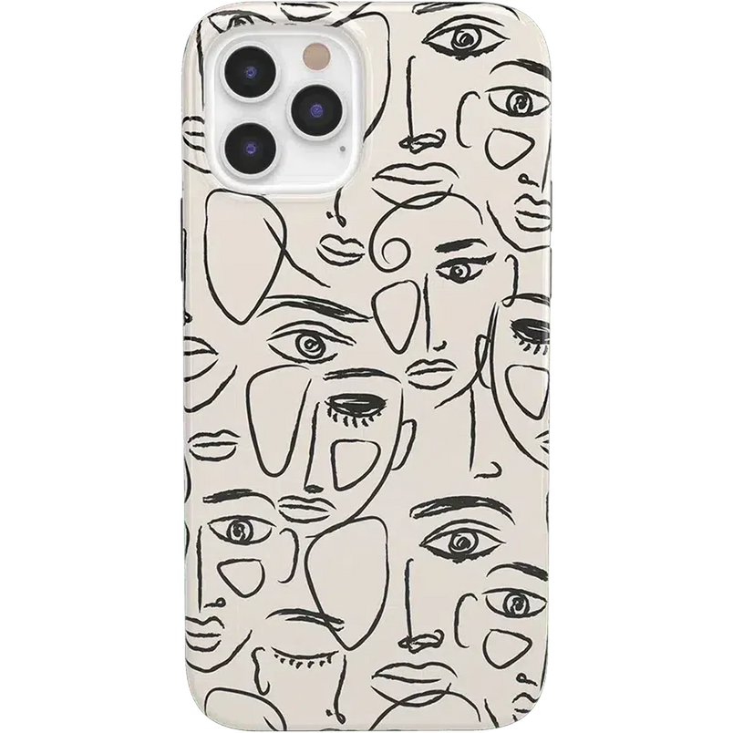 We're All Human | Minimal Face Art Case iPhone Case get.casely Classic iPhone 12 Pro Max 