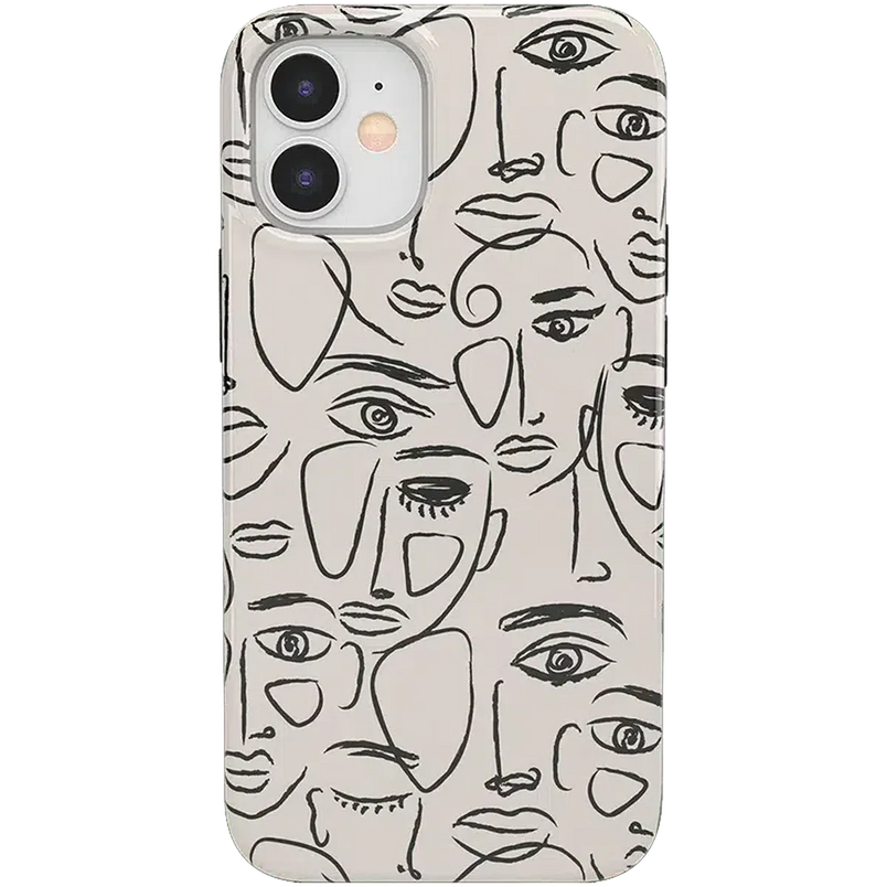 We're All Human | Minimal Face Art Case iPhone Case get.casely Classic iPhone 12 
