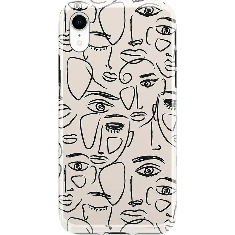We're All Human | Minimal Face Art Case iPhone Case get.casely Classic iPhone XR 