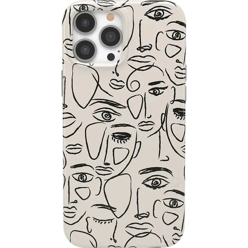 We're All Human | Minimal Face Art Case iPhone Case get.casely Classic + MagSafe® iPhone 13 Pro 