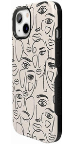 We're All Human | Minimal Face Art Case iPhone Case get.casely