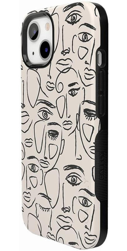 We're All Human | Minimal Face Art Case iPhone Case get.casely
