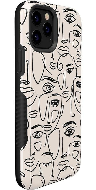 We're All Human | Minimal Face Art Case iPhone Case get.casely