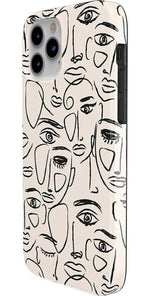 We're All Human | Minimal Face Art Case iPhone Case get.casely