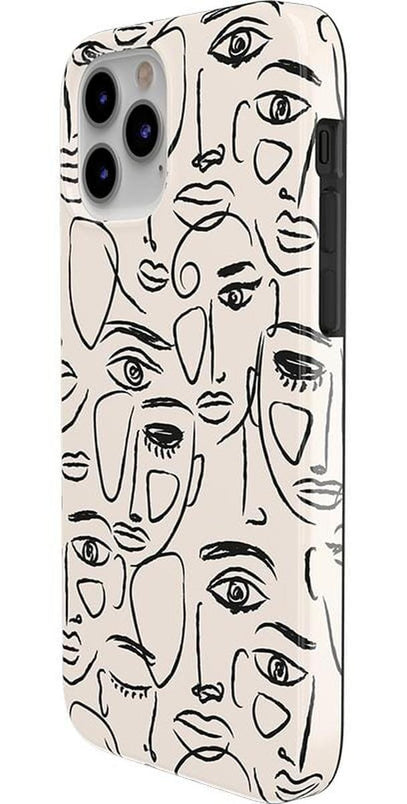We're All Human | Minimal Face Art Case iPhone Case get.casely