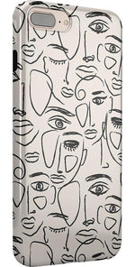 We're All Human | Minimal Face Art Case iPhone Case get.casely