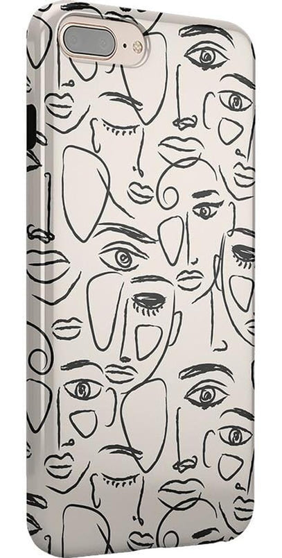We're All Human | Minimal Face Art Case iPhone Case get.casely