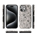 We're All Human | Minimal Face Art Case iPhone Case get.casely 