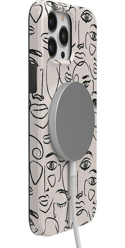 We're All Human | Minimal Face Art Case iPhone Case get.casely