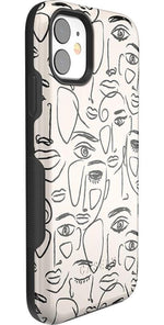 We're All Human | Minimal Face Art Case iPhone Case get.casely