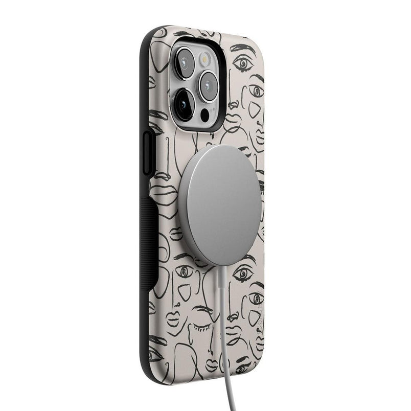 We're All Human | Minimal Face Art Case iPhone Case get.casely 
