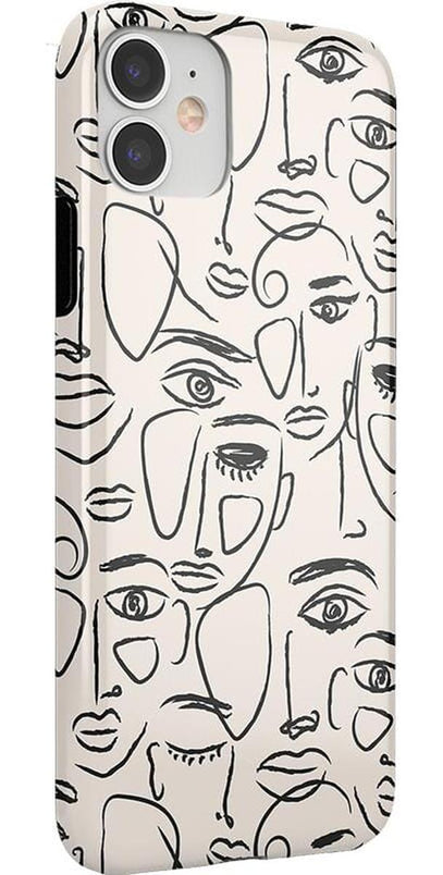 We're All Human | Minimal Face Art Case iPhone Case get.casely