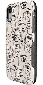 We're All Human | Minimal Face Art Case iPhone Case get.casely