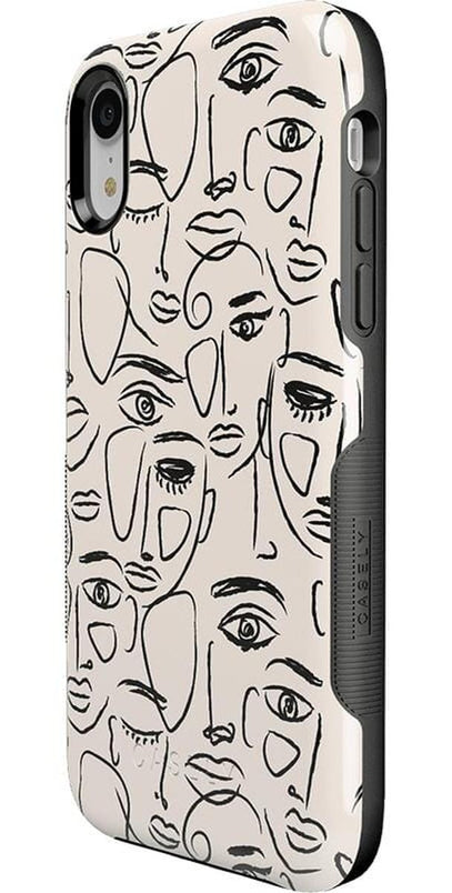 We're All Human | Minimal Face Art Case iPhone Case get.casely