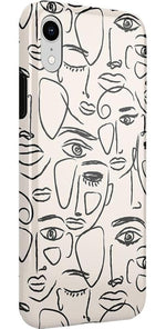 We're All Human | Minimal Face Art Case iPhone Case get.casely