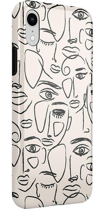 We're All Human | Minimal Face Art Case iPhone Case get.casely