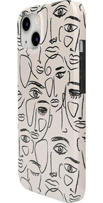 We're All Human | Minimal Face Art Case iPhone Case get.casely